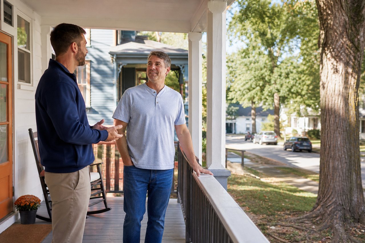 Roanoke homeowner discussing a cash home sale